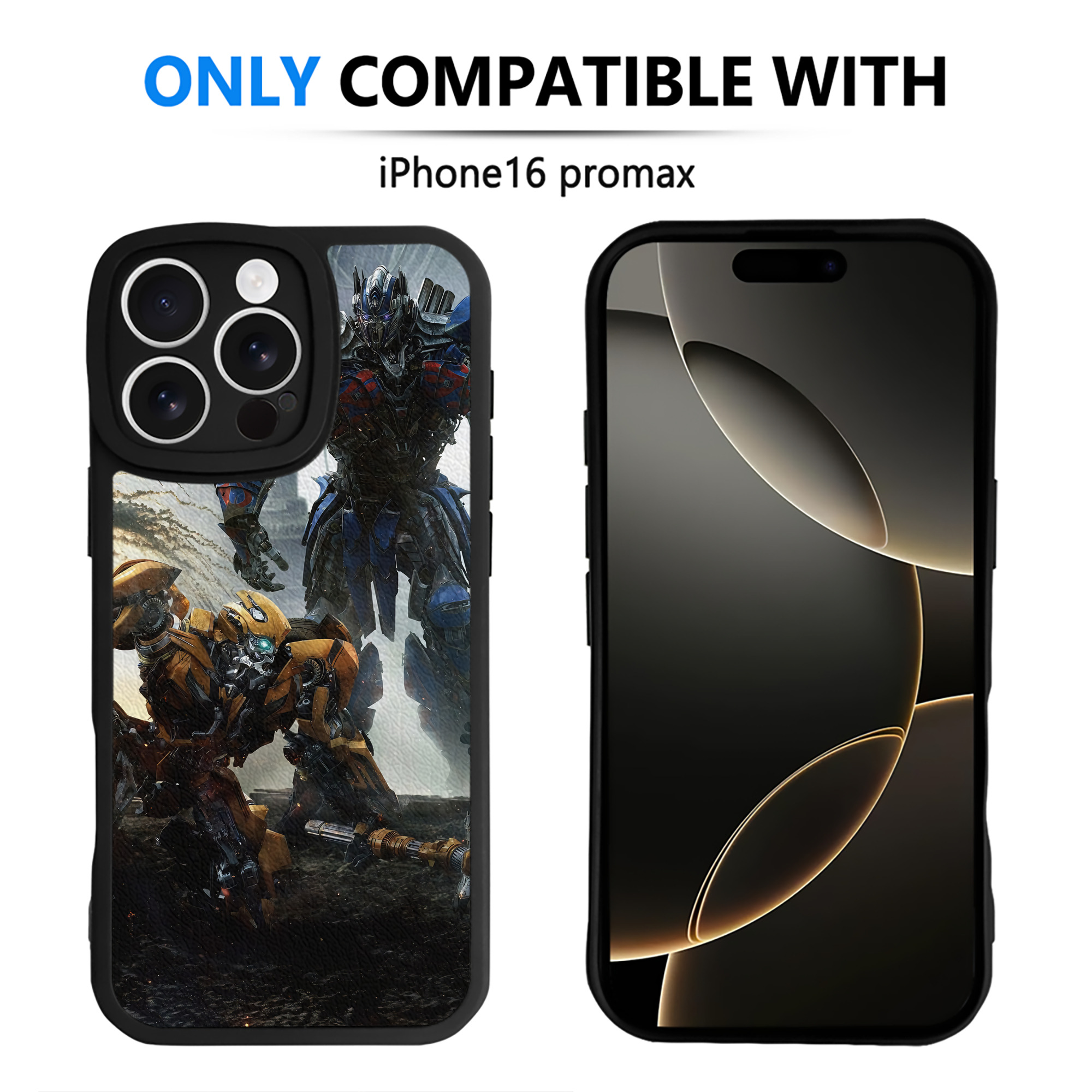 （画像用） Transformers トランスフォーマー 【iPhone 16シリーズ対応】シリコンスマホケース（レザー調） 材質：シリコン
